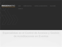 Tablet Screenshot of ingematic.es